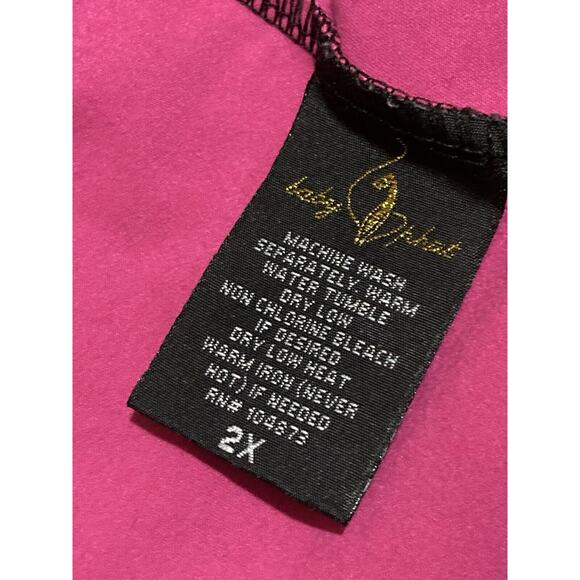 Baby Phat Track Suit Jacket Pink Women's Sz 2X Retro Y2K Embroidered Logo - Picture 3 of 9